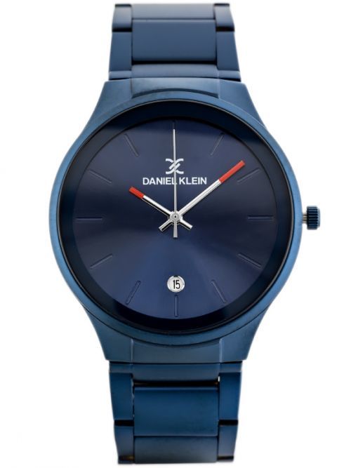 Daniel Klein Pánské analogové hodinky s ukazatelem datumu a krabičkou Tonwein tmavě modrá