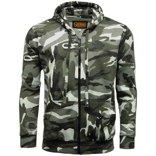 Game Pánská camo mikina na zip Burke Urban 4XL