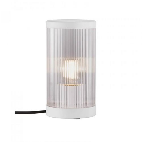 Nordlux Stolní lampa Coupar pro venkovní použití, bílá, plast, hliník, E27, 25W, K: 25cm