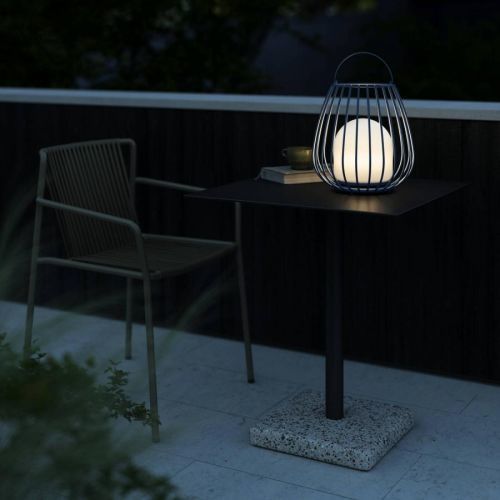 Nordlux LED stolní lampa Jim To-Go, venkovní použití modrá, kov, plast, K: 30.3cm