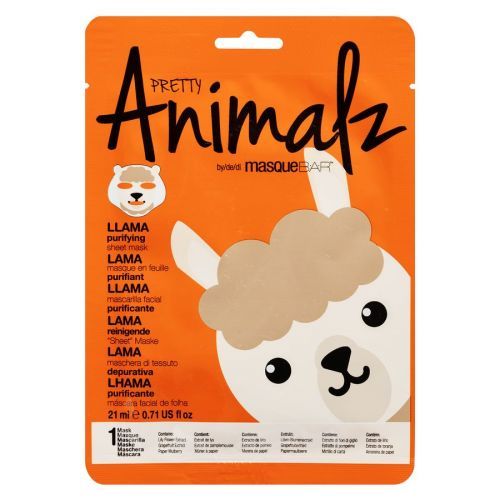 masqueBAR Animalz Llama Sheet Mask Maska Na Obličej 21 ml