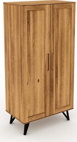 Šatní skříň z dubového dřeva 91x185 cm Golo - The Beds