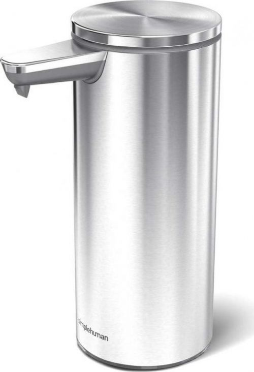 Šedý automatický ocelový dávkovač mýdla 266 ml - simplehuman