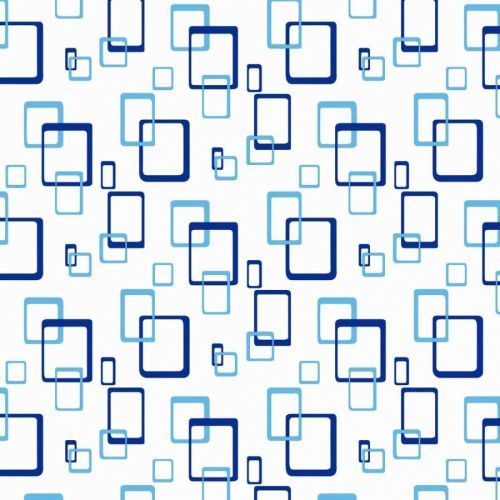 AWD Závěs koupelnový 180x180cm dekor, PEVA dekor modrá