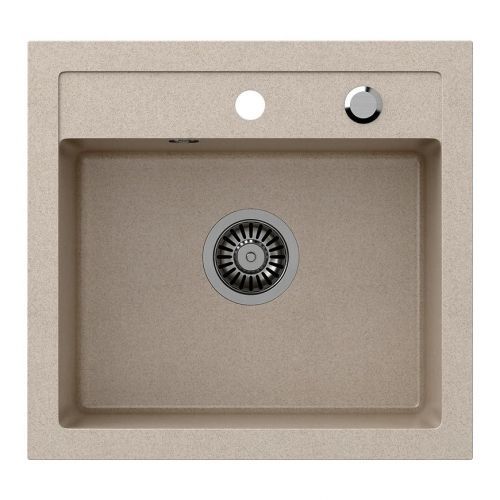 Dřez Johnny 110 Steingran béžová 50x47x18,5 + sifon