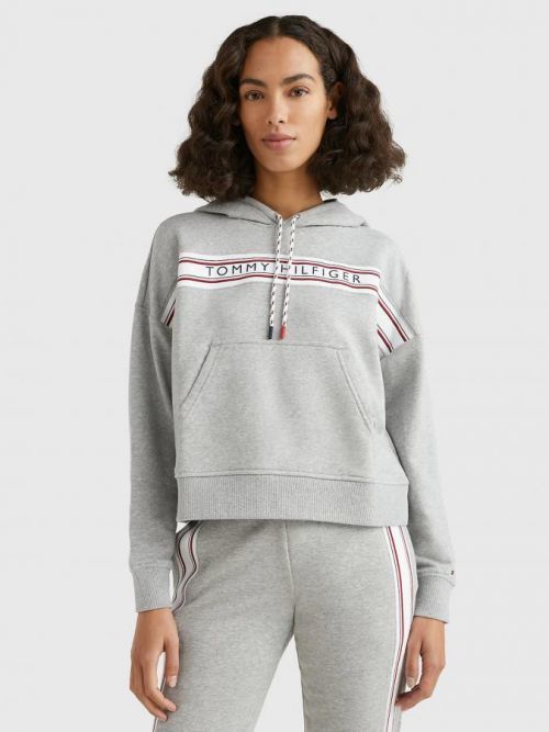 Tommy Hilfiger dámská šedá mikina - L (P61)