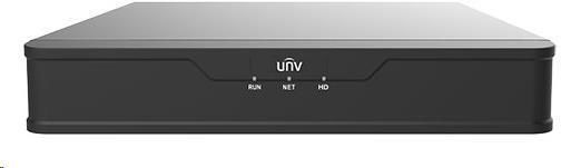 Uniview NVR, 4 kanály, H.265, 1x HDD, 8Mpix (64Mbps/64Mbps), HDMI, VGA, 4K, ONVIF, 2x USB, audio (NVR301-04X)