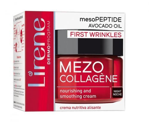 Lirene Noční vyživující krém s vyhlazujícím efektem Mezo-Collagene (Smoothing Cream) 50 ml