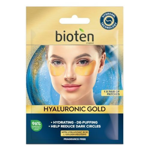 bioten Vyplňující hydrogelová maska na oční okolí Hyaluronic Gold (Hydrogel Eye Patches) 5,5 g