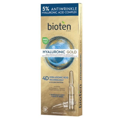 bioten Vyplňující koncentrované ampulky Hyaluronic Gold (Replumping Anti-Wrinkle Ampoules) 7 x 1,3 ml