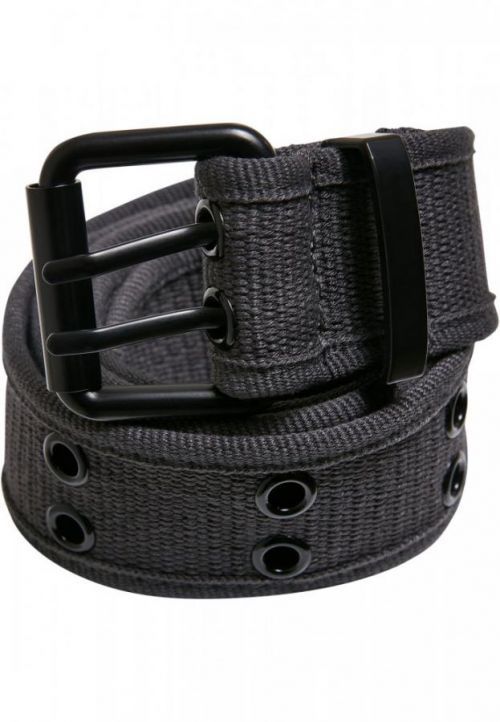 Double Thorn Buckle Canvas Belt - grey L/XL