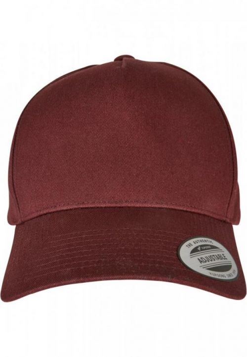 5-Panel Curved Classic Snapback - burgundy