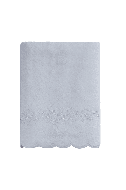 Soft Cotton Osuška SILVIA s krajkou 85x150cm Bílá