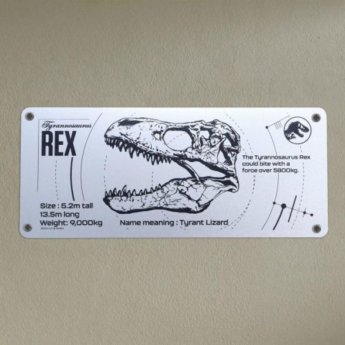 FaNaTtik | Jurassic Park - cedule T-Rex Schematic 23 cm