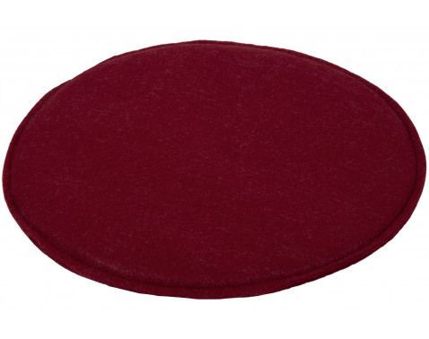 Podsedák na židle Davos, vínově červený, kulatý 38 cm