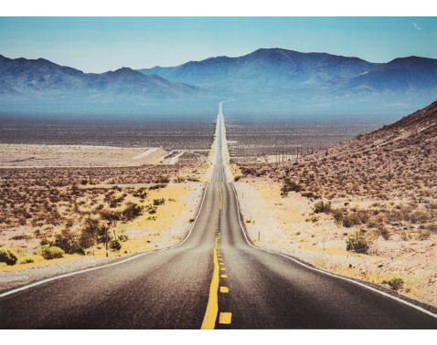 Obraz na plátně Silnice Death Valley, 50x70 cm