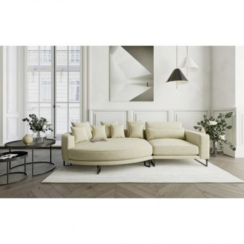 Livetastic POHOVKA BIG SOFA, textil, béžová