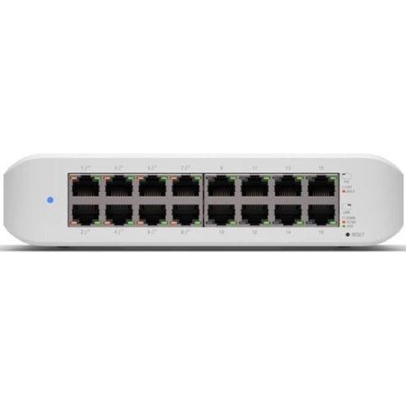 UBNT UniFi Switch Lite 16 PoE - 16x Gbit RJ45, 8x PoE 802.3at, 45W, USW-Lite-16-POE