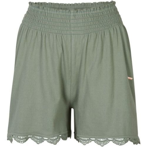 O'Neill SMOCKED SHORTS Dámské šortky, světle zelená, velikost M