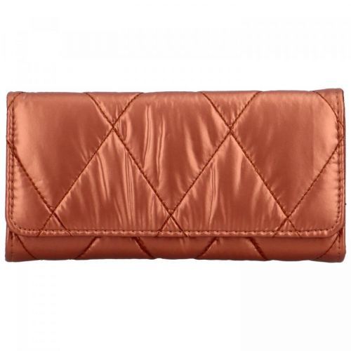 Trendová dámská prošívaná peněženka Eflo, oranžová