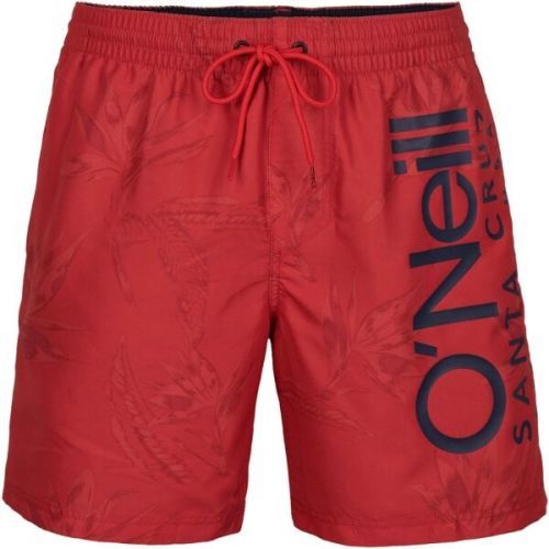 O'Neill CALI FLORAL SHORTS Pánské koupací kraťasy, červená, velikost XXL