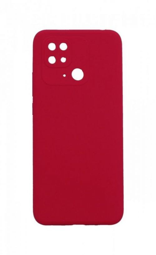 Kryt TopQ Essential Xiaomi Redmi 10C malinově červený 85538