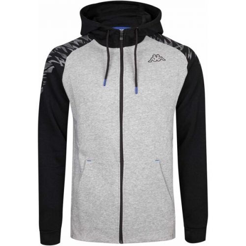 Kappa LOGO CASSIM Pánská mikina, šedá, velikost S