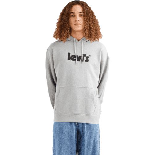 Levi's T2 RELAXED GRAPHIC PO MV LOGO Pánská mikina, šedá, velikost L