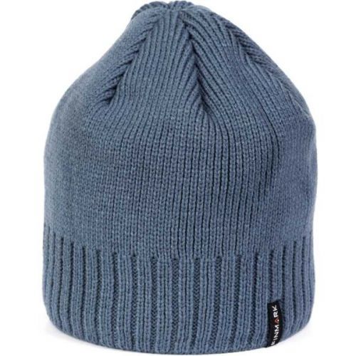 Finmark WINTER HUT Pánská zimní pletená čepice, modrá, velikost UNI