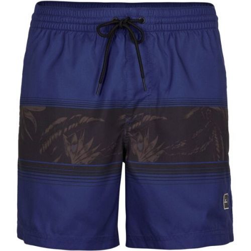 O'Neill CALI STRIPE SHORTS Pánské plavecké šortky, tmavě modrá, velikost XXL