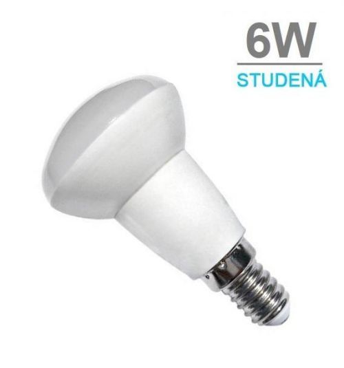 Optonica LED žárovka 6W E14 480lm R50 STUDENÁ BÍLÁ