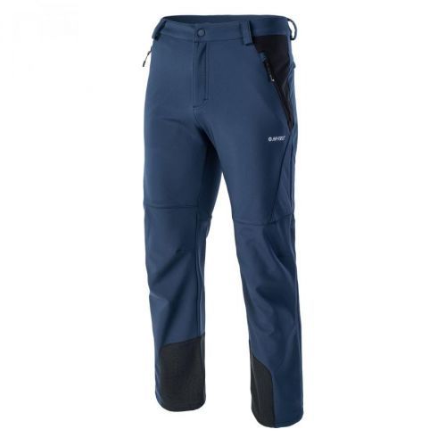 HI-TEC Astoni - pánské softshellové kalhoty (modré) Velikost: M