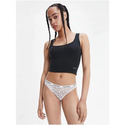 Bílé dámské krajkové kalhotky Calvin Klein Underwear - Dámské