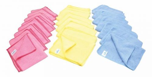 Čisticí utěrky, hadry pro suché i mokré čištění aut, sada 24 kusů – Satra S-CL24MC