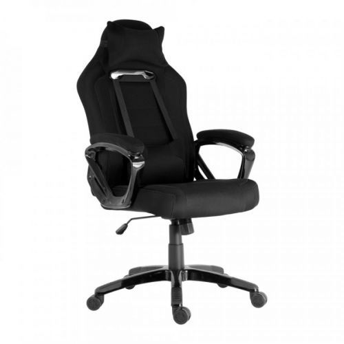 Herní židle A-RACER Q11 –⁠ látka, černá