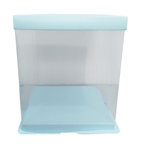 Dortová krabice single layer modrá 18x26cm - Cakesicq