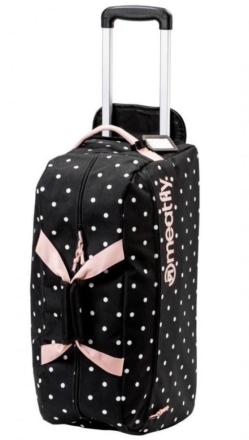 Cestovní taška Meatfly Gail Trolley Bag white dot/powder pink 42l