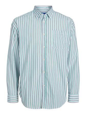 Jack&Jones Pánská košile JORBRINK Wide Fit 12215472 Cashmere Blue M