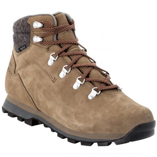 Pánské zimní boty Jack Wolfskin Thunder Bay Texapore Mid M Velikost bot (EU): 42 / Barva: béžová