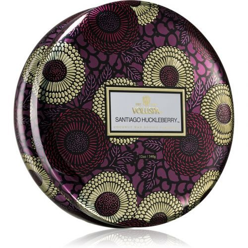 VOLUSPA - Japonica Santiago Huckleberry 3 Wick Tin Candle - Svíčka