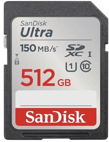 SanDisk Ultra 512 GB SDXC Memory Card 150 MB/s
