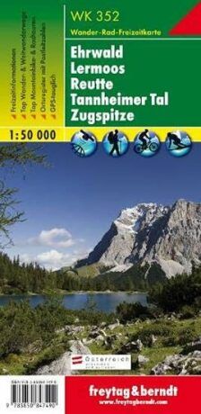 WK 352 Ehrwald, Lermoos, Reutte, Tannheimer Tal, Wanderkarte 1:50 000/mapa