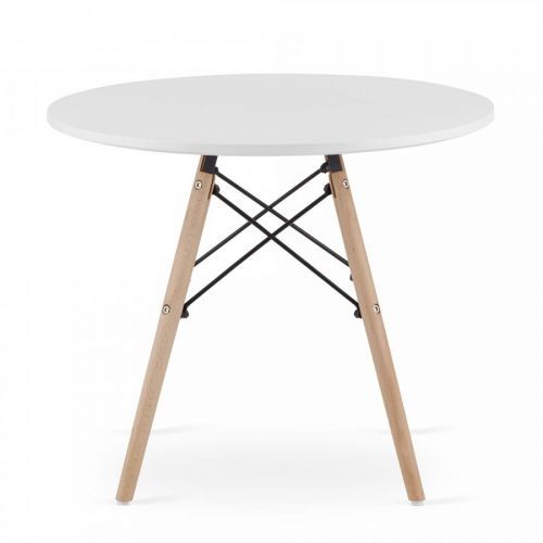 Bílý konferenční stolek MAKSI 60x60