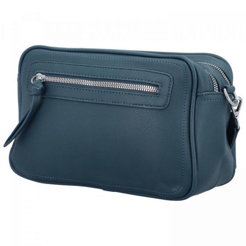 Příjemná dámská koženková crossbody Ivette, modrá