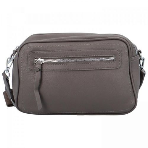 Příjemná dámská koženková crossbody Ivette, šedá