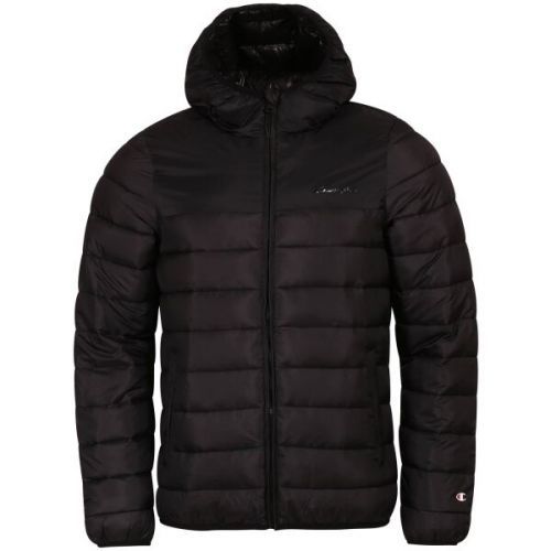 Champion RIPSTOP WOVEN HOODED JACKET Pánská zimní bunda, černá, velikost XL