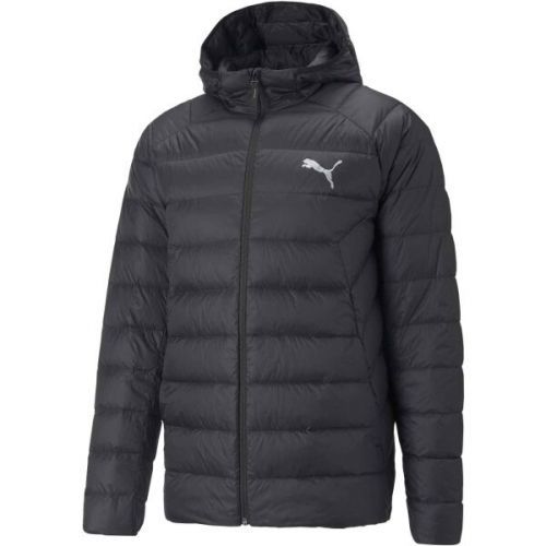 Puma PACKLITE HOODED DOWN JACKET Pánská bunda, černá, velikost XL