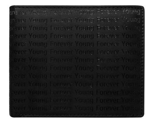 Forever Young Pánská kožená peněženka Sastamala černá univerzální