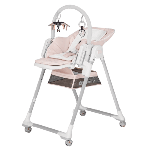 Kinderkraft Židlička jídelní Lastree Pink, Premium