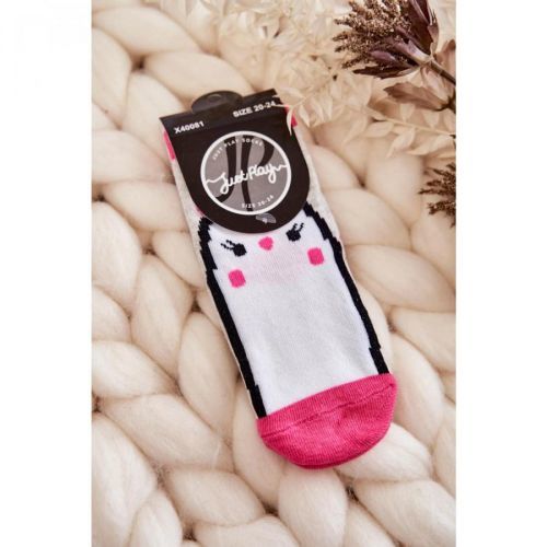 Children's Classic Cotton Socks Grey-Pink